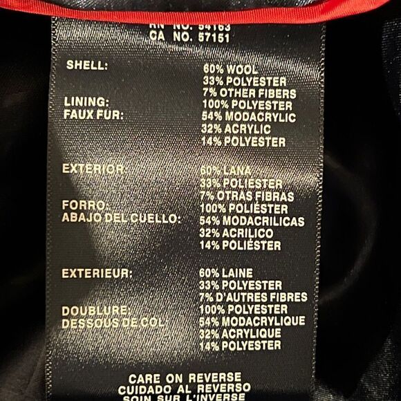 Tommy Hilfiger Plus Size Faux-Fur Hooded Medium Heather Grey Wool Coat 2X NWT - Picture 7 of 9